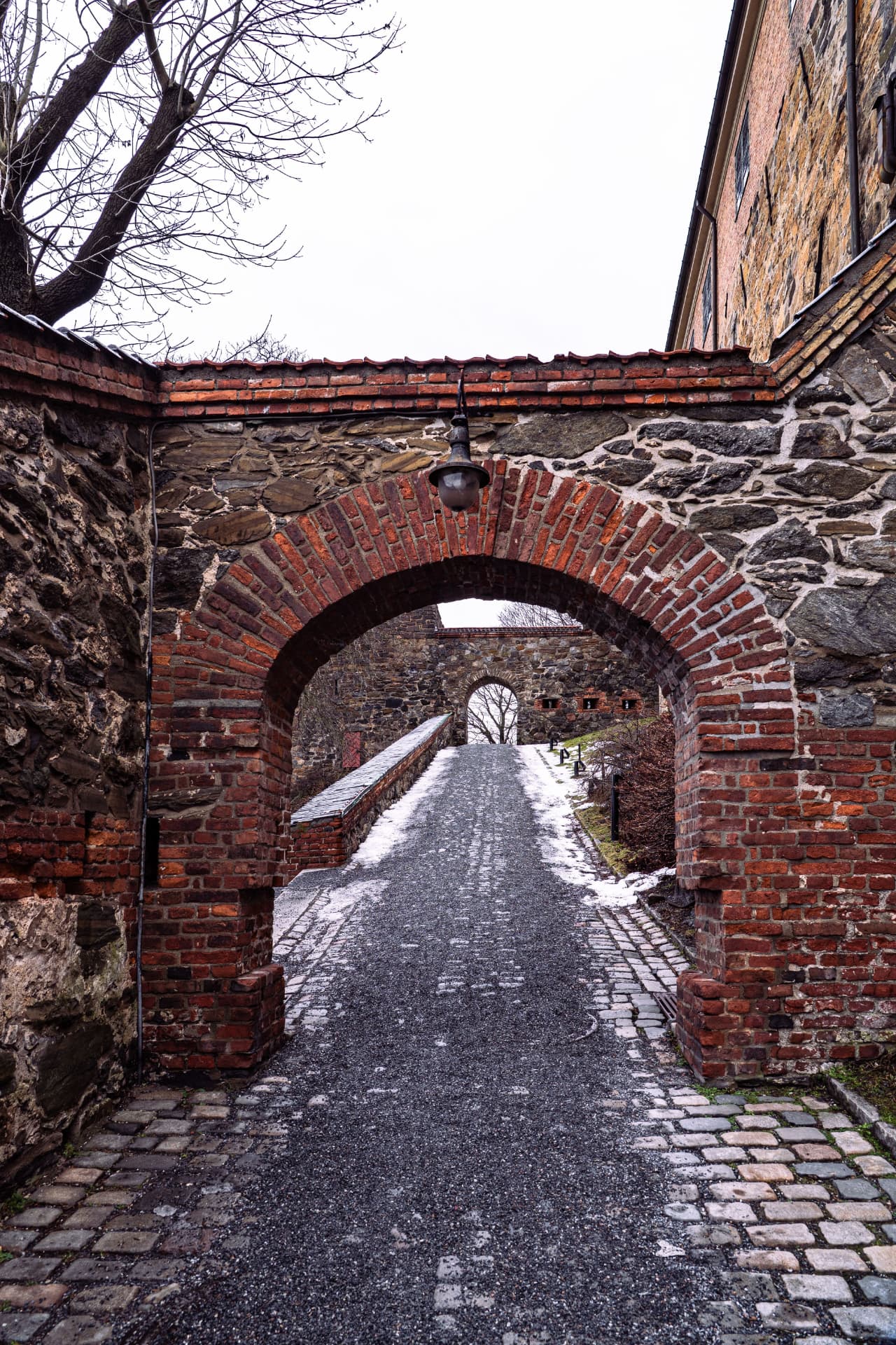 Brick archway at Akershus Fortress